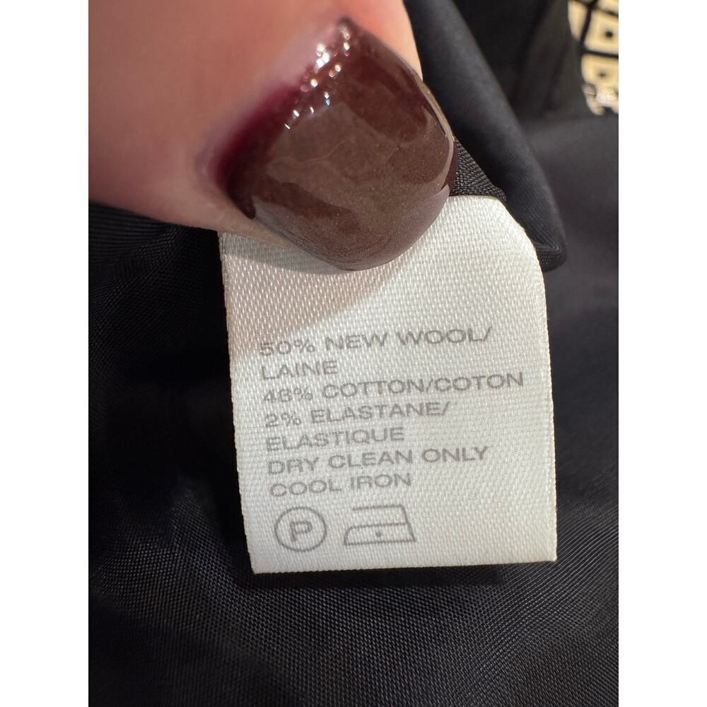 Lafayette 148 New York Women’s Work Dress Blazer Jacket Cream Black Buttons 12 - Picture 6 of 12